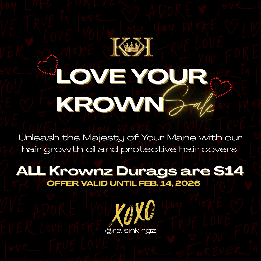 LOVE YOUR KROWN SALE ❤️‍🔥